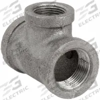 ANVIL Metal Pipe Tee: 1 in x 1 in x 3/4 in, 2,000 psi @ 150°F, Malleable Iron, Class 300 (MPN 0310521208). Key specifications — Maximum Operating Pressure: 2,000 psi @ 150 °F; (DO NOT SEND) Manufacturer Location: Made in USA.