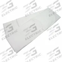 R & R TEXTILE Flat Sheet: XXL Twin, 115 in Overall Lg, 66 in Overall Wd, T180, White, Sewn Corner (MPN X31010). Key specifications — Color: White; Fabric Material: 60% Cotton; Thread Count: T180; Brand: R & R TEXTILE; Hem/Pocket Size: Flat Sheet - N/A; Sheet Color: White.