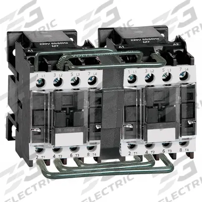 Dayton Magnetic Contactor: Reversing, 3 Poles, 3NO Contacts, 9 A - Reversing IEC Contactors