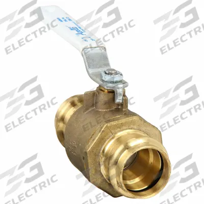 APOLLO Manual Two-Way Ball Valve: 1 in, Brass, Straight, Press x Press - Brass Ball Valves