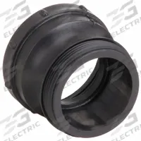 APPROVED VENDOR Liquid Storage Container Adapter: 2 in x 2 in, 2 in F NPT Inlet, Plastic, Black (MPN A2FNPTQD2-E). Key specifications — attr1189514: APPROVED VENDOR; attr1189522: Black; attr1189530: EA; attr1189539: Plastic.