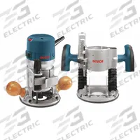 BOSCH Router: Mid-Size, Fixed and Plunge Base, 2.25 hp, Variable Speed, 25,000 RPM, Palm Grip (MPN 1617EVSPK). Key specifications — attr326433: Soft-Start; attr241172: Router; attr217717: 120V AC; attr217680: BOSCH.