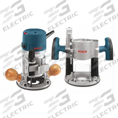 BOSCH Router: Mid-Size, Fixed and Plunge Base, 2.25 hp, Variable Speed, 25,000 RPM - Mid-Size Corded Routers