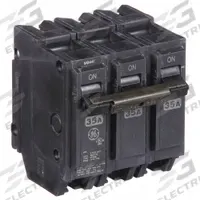GE Miniature Circuit Breaker: THQL, 35 A, 120/240V AC, Three Phase, 10kA at 120/240V AC, Std (MPN THQL32035). Key specifications — Amps: 35 A; AC Voltage Rating: 120/240V AC; Phase: Three; Max. AIR Rating: 10kA at 120/240V AC; For Use With: Power Mark Gold Load Centers and AQ Lighting Panels.