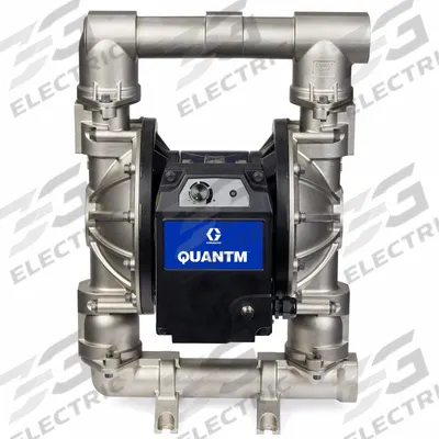 GRACO Electric Diaphragm Pump: 316 Stainless Steel Body, 2 in Fluid Connection Size - Stainless Steel Housing EODD Pumps