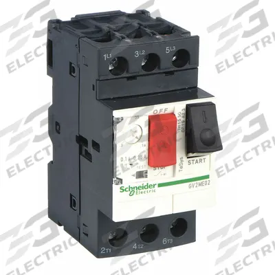 SCHNEIDER Manual Motor Starter: Non-Reversing, 3 Poles, 0.25 A, Thermal Protection - Non-Reversing Starters with Thermal Overloads