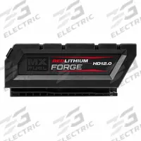 MILWAUKEE Battery: MX FUEL™, 12 Ah, Battery Included, 72V DC (MPN MXFHD812). Key specifications — attr1278107: Oil-Resistant.
