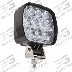 MAXXIMA Vehicle Work Light: Square, Flood, LED, Bracket, Blunt Cut Wires, Universal, Surface Mount (MPN MWL-16-A). Key specifications — Housing Color: Black; Brand: MAXXIMA; Electrical Connection: Blunt Cut Wires; Installation Type: Permanent.