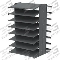 AKRO-MILS Pick Rack: 36 in x 36 in x 60 in, 2 Sided, 0 Bins, 16 Shelves (MPN APRD18). Key specifications — Includes Bins: No; Frame Color: Gray; Frame Material: Steel; Brand: AKRO-MILS.