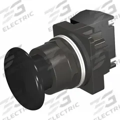 SIEMENS Mushroom Head Push Button: Non-Illuminated, Mushroom Head Profile, Non-Metallic, 30 mm (MPN 52BM9W1A). Key specifications — Brand: SIEMENS; Action: Momentary; Series: Class 52; Terminal Connection: Pressure Plate; Push Button Material Type: Non-Metallic.