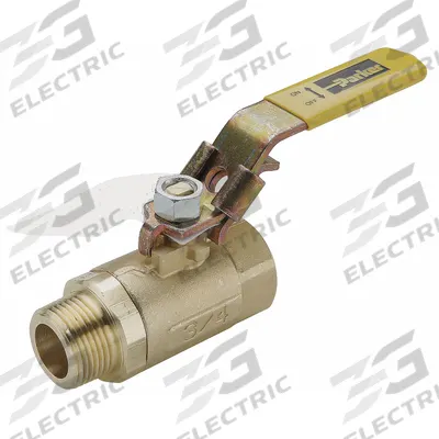 APPROVED VENDOR Manual Two-Way Ball Valve: 1/4 in, Brass, Straight, MNPT x FNPT - Brass Ball Valves