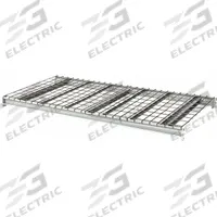HALLOWELL Bulk Rack Shelf: 96 in x 48 in x 3 1/8 in, 14 ga Beams, Steel, 3,000 lb Load Capacity (MPN HBRL9648WW-PL). Key specifications — Decking Material: Steel; Frame Finish: Powder Coated; Frame Material: Steel; Color: Light Gray; Includes: (2) Beams; Brand: HALLOWELL.
