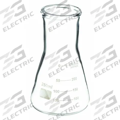APPROVED VENDOR Erlenmeyer Flask: 250 mL, Colorless, Conical - Glass Erlenmeyer Flasks