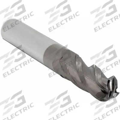 APPROVED VENDOR Ball End Mill: Carbide, TiCN Coated, 4 Flute, 1/2" Mill Dia, 2" LOC - General Purpose Carbide Ball End Mills