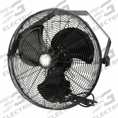 TPI INDUSTRIAL Mounted Fan: 24 in Blade Dia, 120V AC, 1/4 hp Motor HP - Corrosion-Resistant Industrial Wall-Mount Fans
