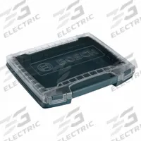 BOSCH Tool Box: 12 1/2 in W 14 1/4 in D 2 1/4 in H, Plastic, Blue, Hinged Lid, 1 Compartments (MPN I-BOXX53). Key specifications — attr1116905: Blue; attr1116917: Hinged; attr1116946: BOSCH.