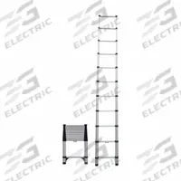 TELESTEPS Telescoping Ladder: 11 ft Ladder Size, Aluminum, 250 lb Load Capacity, 19 lb Wt (MPN 1400E). Key specifications — Brand: TELESTEPS; Color: Silver.
