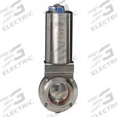 VNE Pneumatic Butterfly Valve: 145 psi Actuator Air Pressure - Max, Air to Spring, 2 in Pipe Size (MPN 51C-62.0AE/VBAC-XX). Key specifications — Average Surface Roughness (Ra): 32; Brand: VNE; Pilot Solenoid Voltage: Not Included.