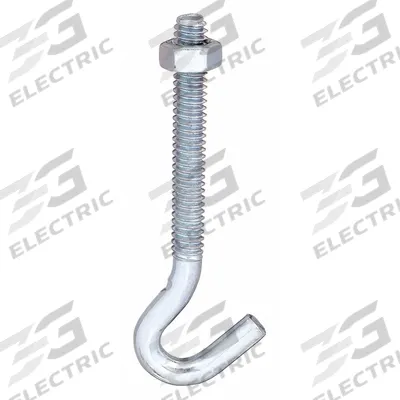 MONROE PMP Hook: Screw-In, 1 Points per Hook, Silver, 1 1/4 in Projection - Thru-Bolt Mounted Hooks