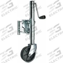 REESE Trailer Swivel Jack: Sidewind Trailer Jack, 1,000 lb Static Load Capacity, Sidewind (MPN 74410). Key specifications — Handle Type: Sidewind; Mounting Type: Snap Ring Swivel Bolt-On Swivel; Maximum Lift Height: 1 ft 10-11/16 in; Base: Wheel; Brand: REESE.