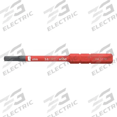 WIHA Insulated Screwdriver Blade: Hex Head, Insulated Screwdriver Blade, Metric - Insulated Driver Bits