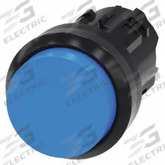 SIEMENS Extended Push Button: Blue, 22 mm Mounting Size, Non-Metallic, Momentary (MPN 3SU1000-0BB50-0AA0). Key specifications — Brand: SIEMENS; Action: Momentary; Series: 3SU; Push Button Material Type: Non-Metallic.