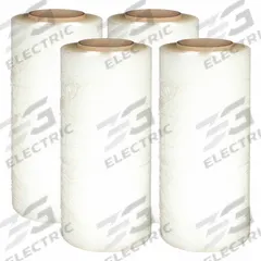 GOODWRAPPERS Stretch Wrap Film: Hand, 47 ga Gauge, 12 13/16 in Overall Wd, 1,476 ft Overall Lg, 4 PK (MPN PVT047128GR). Key specifications — Color: Clear; Brand: GOODWRAPPERS.