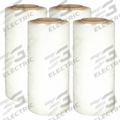 GOODWRAPPERS Stretch Wrap Film: Hand, 47 ga Gauge, 12 13/16 in Overall Wd, 1,476 ft Overall Lg - Hand-Grade High-Performance Stretch Wrap