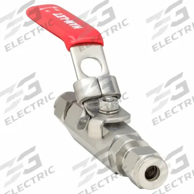 HAM-LET Manual Two-Way Ball Valve: 1/4 in, 316 Stainless Steel, Straight, Sweat x Sweat - Straight-Body Stainless Steel Ball Valves
