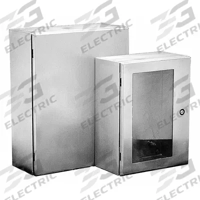 HOFFMAN Enclosure: 304 Stainless Steel, 20 in x 20 in x 10 in, NEMA 12/3R/4/4X - Stainless Steel Enclosures