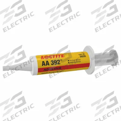 LOCTITE Acrylic Adhesive: AA 392, Activator Cured, 25 mL, Syringe, Amber - Activator-Cured Acrylic Bottles & Syringes