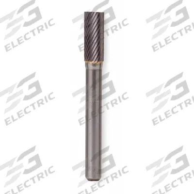 WIDIA METAL REMOVAL Carbide Bur: Cylinder, SA-3, Single Cut, 3/8" x 3/4" Head - Single-Cut Cylinder Burs