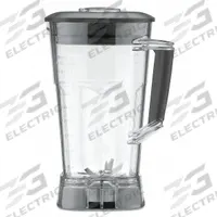 WARING COMMERCIAL Blender Container with Lid and Blade: 64 oz Container Capacity, Black/Clear (MPN CAC95GR). Key specifications — Material: Polycarbonate; Compatible with Manufacturer Model Number: MX1300XTX; For Use With: Blenders; Product Type: Blender Container Assembly; Manufacturer Part Number: CAC95GR; Brand: WARING COMMERCIAL.