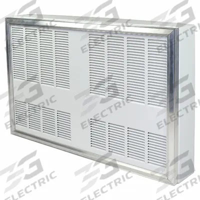 MARKEL PRODUCTS Electric Heavy Duty Wall Heater: Fan Forced, 9,600 W Watt Output, White - Surface-Mount Electric Cabinet Wall Heaters