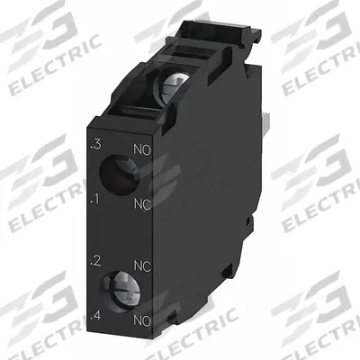 Siemens Contact Block: 22 mm Panel Mounting Size, 1NO/1NC, Momentary, 3SU1 Series - Contact Blocks