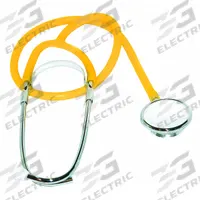 MEDSOURCE Stethoscope: Stethoscope, Adult/Pediatric, Acoustic, Single, Yellow, 22 in Overall Lg (MPN MS-70025). Key specifications — Color: Yellow; Patient Type: Pediatric; Brand: MEDSOURCE; Stethoscope Design: Acoustic; Includes: Spare Diaphragm.