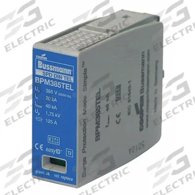 BUSSMANN Surge Protection Device: 150V AC/200V DC, 15 kA Nominal Discharge Current - DIN Rail Internal-Mount SPD Replacement Modules