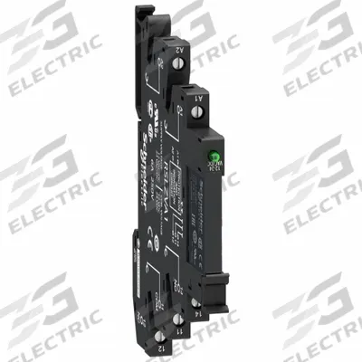 SCHNEIDER Slim Interface Relay: 6 A Current Rating, 24V DC - Pre-Assembled Relay & Sockets