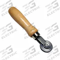 TRU-FLATE Ball Bearing Stitcher: Stitcher Professional, Steel, 7 1/4 in Overall Lg, Wood Handle (MPN 17-244). Key specifications — Brand: TRU-FLATE; Includes: Wood Handle; Material: Steel; Product Type: Stitcher Professional.