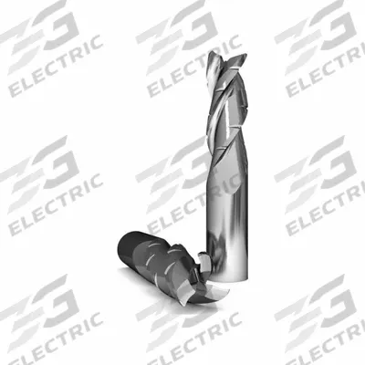 APPROVED VENDOR Roughing End Mill: Carbide, 3 Flute, 3/8" Mill Dia, 1" LOC, 0.03" Rad - Corner-Radius Carbide Roughing End Mills for Nonferrous Materials