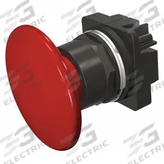 SIEMENS Mushroom Head Push Button: 30 mm, Non-Metallic, Momentary (MPN 52BM9V2). Key specifications — Action: Momentary; Brand: SIEMENS; Series: 52; Push Button Material Type: Non-Metallic.