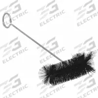 Lab Brush Flask: 12 in Overall Lg, Natural Hair, Black, 1 1/2 in Bristle Lg (MPN 06187). Key specifications — Brand: TANIS; Non-Sparking: No; Bristle Color: Black; Bristle Material: Natural Hair.