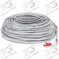 SOUTHWIRE Metal Clad Armored Cable: 14 AWG, 3 Conductors, Copper, 100 ft, Aluminum, Std, THHN (MPN 68582623). Key specifications — Brand: SOUTHWIRE.