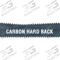 MORSE Band Saw Blade: Carbon Steel, 9 ft 10 in, Hard Back, Aluminum/Plastic/Plywood/Soft Metal/Wood (MPN ZHBAR14-9'10"). Key specifications — attr1097799: 14; attr1097806: Carbon Steel; attr1211724: 9 ft 10 in.