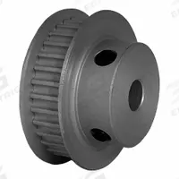 DAYTON Timing Pulley: Modified Curvilinear, Fixed, For GT Timing Belt Section, For 6 mm Belt Wd (MPN 32-3P06-6FA3). Key specifications — Brand: DAYTON; Finish: Clear Anodized; For Belt Series: Powerhouse®.