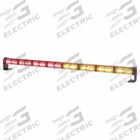CODE 3 Warning and Directional Light Stick: Combo Warning and Directional Light, Amber/Red, Clear (MPN MTS835MC-RA). Key specifications — Brand: CODE 3; Lens Color: Clear; Number of Flash Patterns: 41; Installation Type: Removable; Operating Voltage: 12 to 24V.