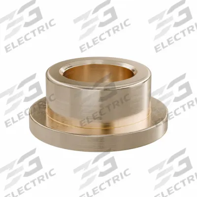OILITE Flanged Sleeve Bearing: Bronze, SAE 841, 12 mm Bore, 18 mm OD, 10 mm Lg - Lubricated General Purpose Metallic Flanged Sleeve Bearings