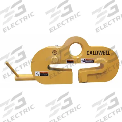 CALDWELL Beam Lifting Clamp: Beam Web Clamp, Steel, 12 in Max Jaw Opening, 6 in Min Jaw Opening - Beam Lifting Clamps