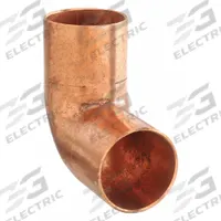 NIBCO Sweat Fitting Elbow: 1 1/4 in CTS x 1 1/4 in CTS, FTG x FTG, Wrot Copper (MPN 60722-11/4)