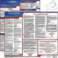 JJ KELLER Labor Law Poster Set: NC, Spanish, Polypropylene, 19 in x 27 in, FMLA, 2 Posters Included (MPN 44053). Key specifications — State/Province: NC; Language: Spanish.